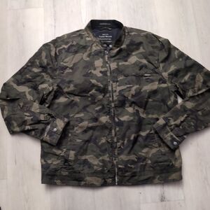 Lucky Brand Camo Waxed The Bonneville Jacket Mens XL Camo Lucky Brand Jacket